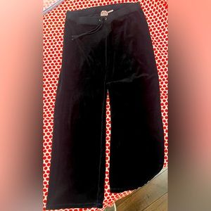 Juicy couture black velvet track pant